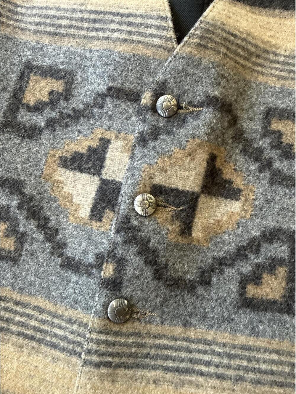 Vintage Pendleton High Grade Western Wear Wool Vest USA Made XXL - Picture 3 of 5